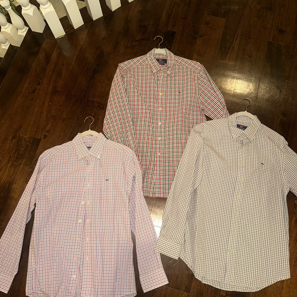 Vineyard Vines Multicolor Dress Shirts Lot